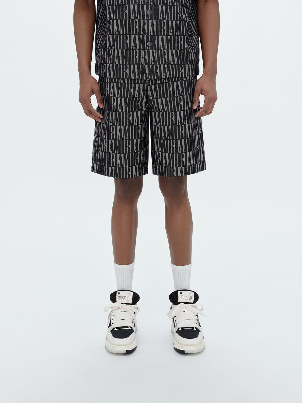 Black Amiri JACQUARD SNAP OFF SHORT | 184307-ZIH