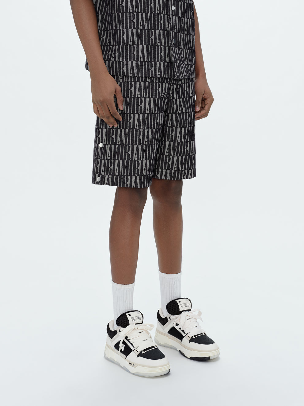 Black Amiri JACQUARD SNAP OFF SHORT | 184307-ZIH