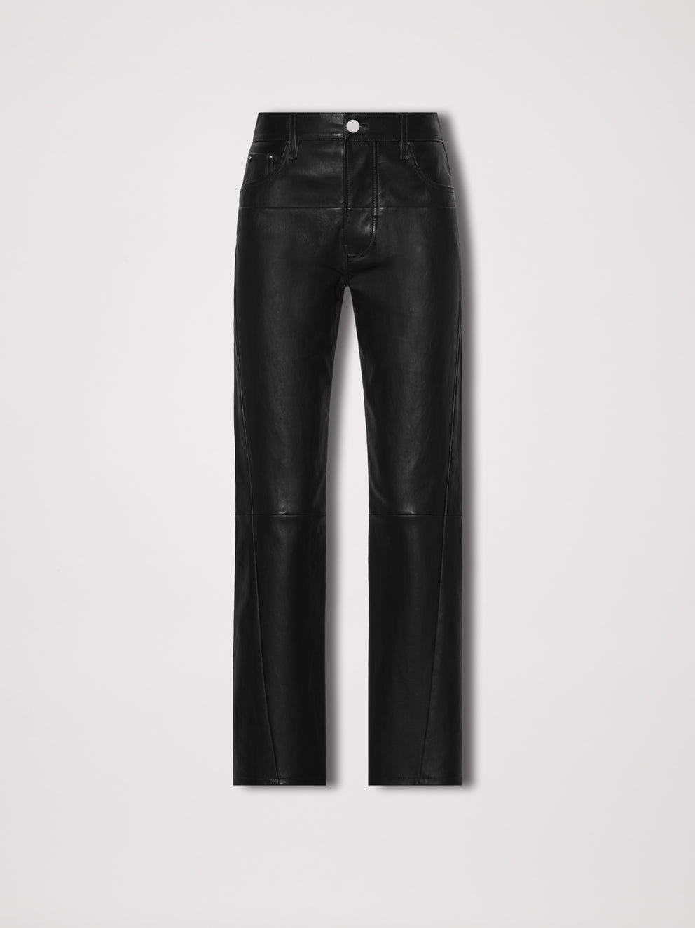 Black Amiri LEATHER 5 POCKET STRAIGHT PANT | 985423-RFD