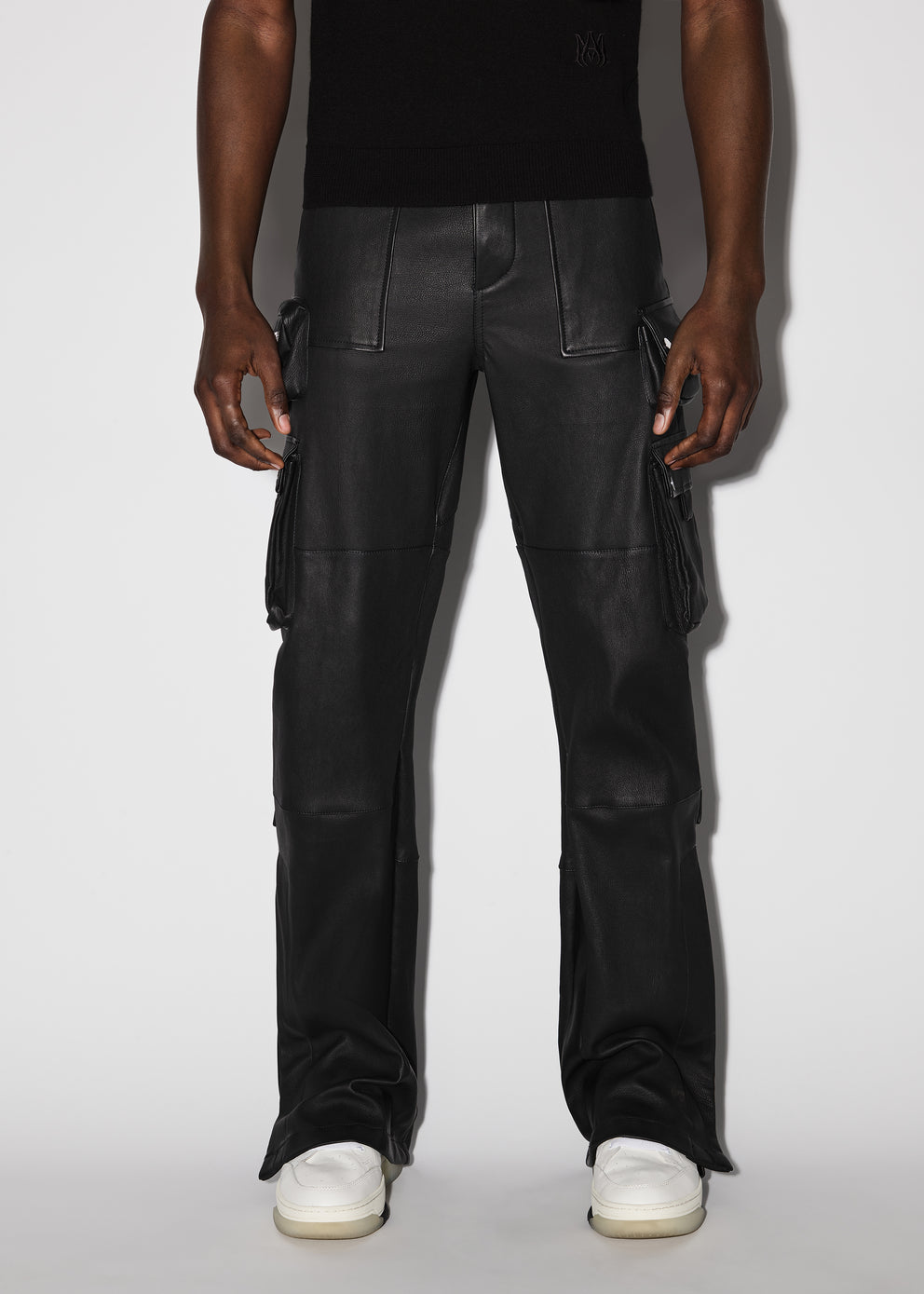 Black Amiri LEATHER FLAIR CARGO | 084673-JHV