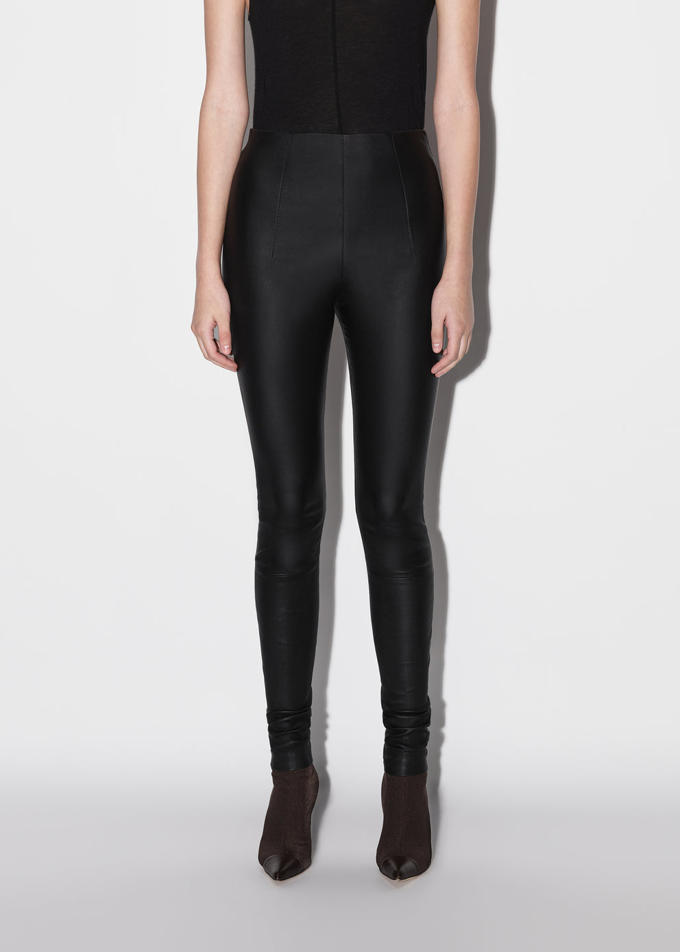 Black Amiri LEATHER LEGGING | 580396-ZCY