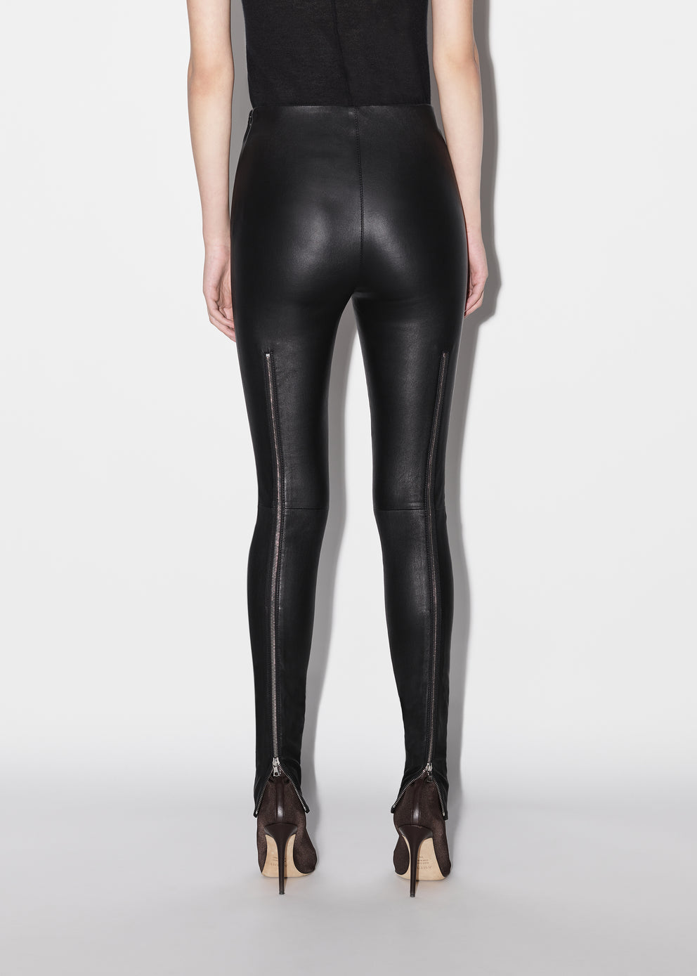 Black Amiri LEATHER LEGGING | 580396-ZCY