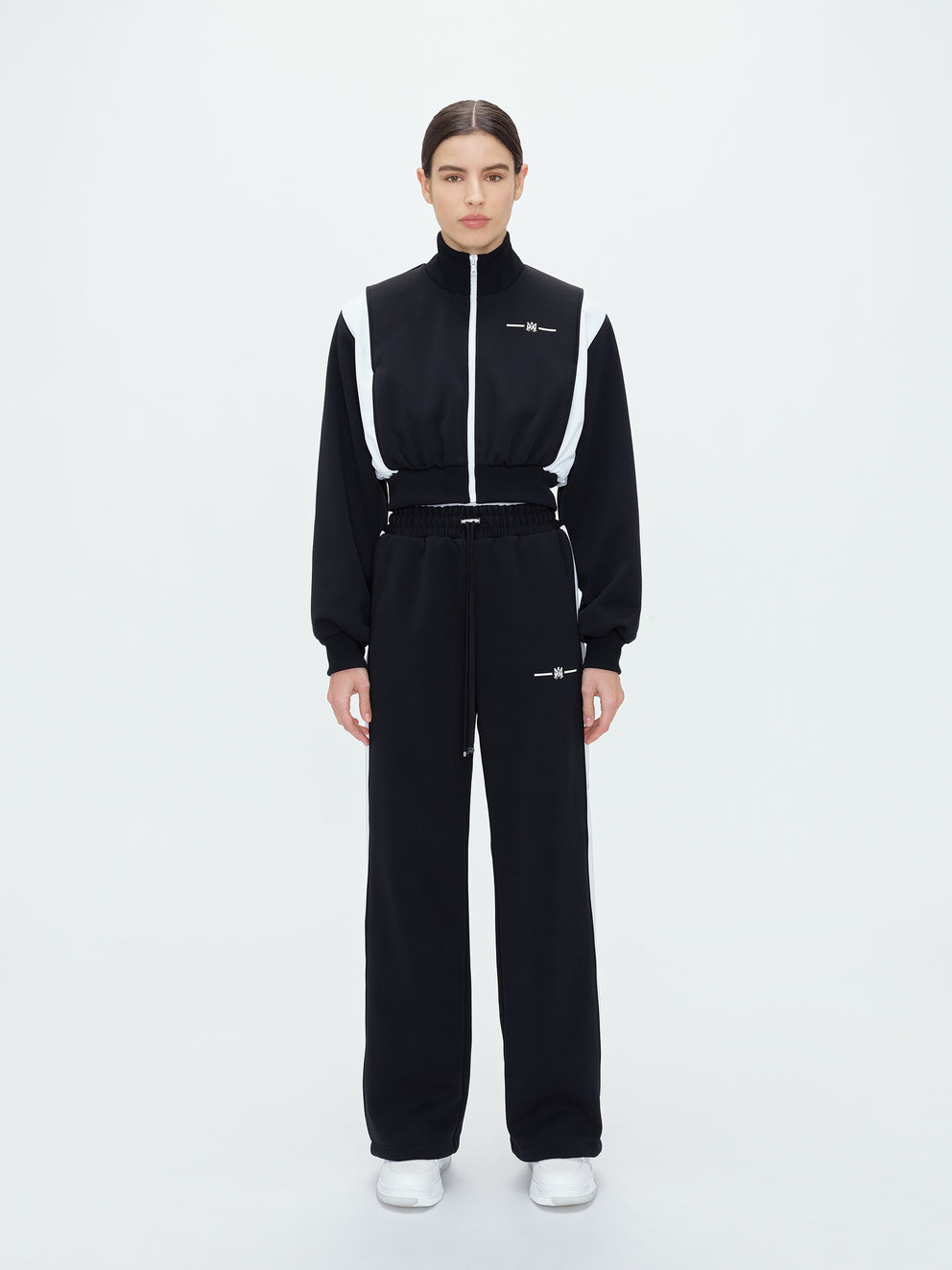 Black Amiri MA CROPPED TRACK JACKET | 801375-VOE