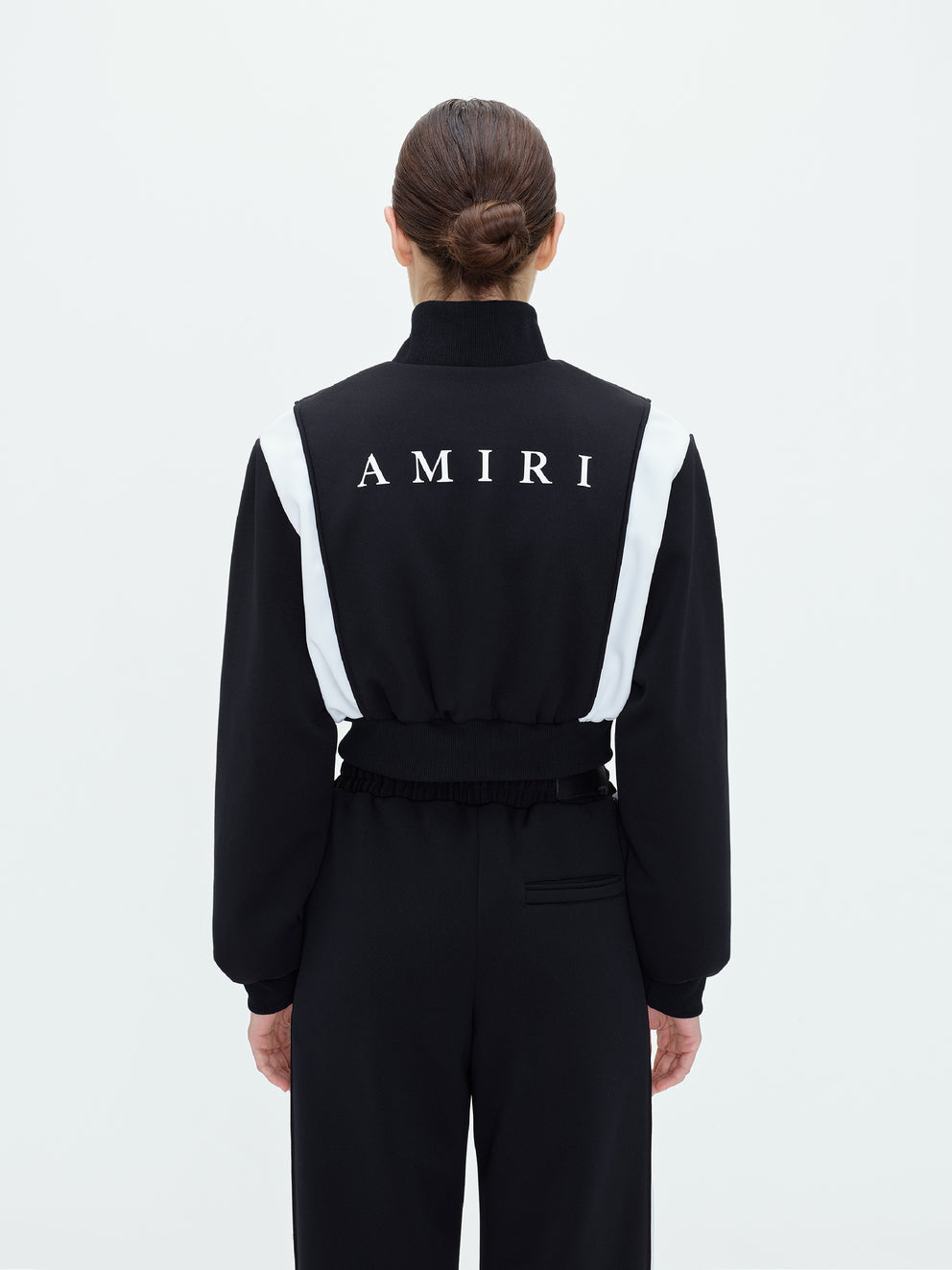 Black Amiri MA CROPPED TRACK JACKET | 801375-VOE