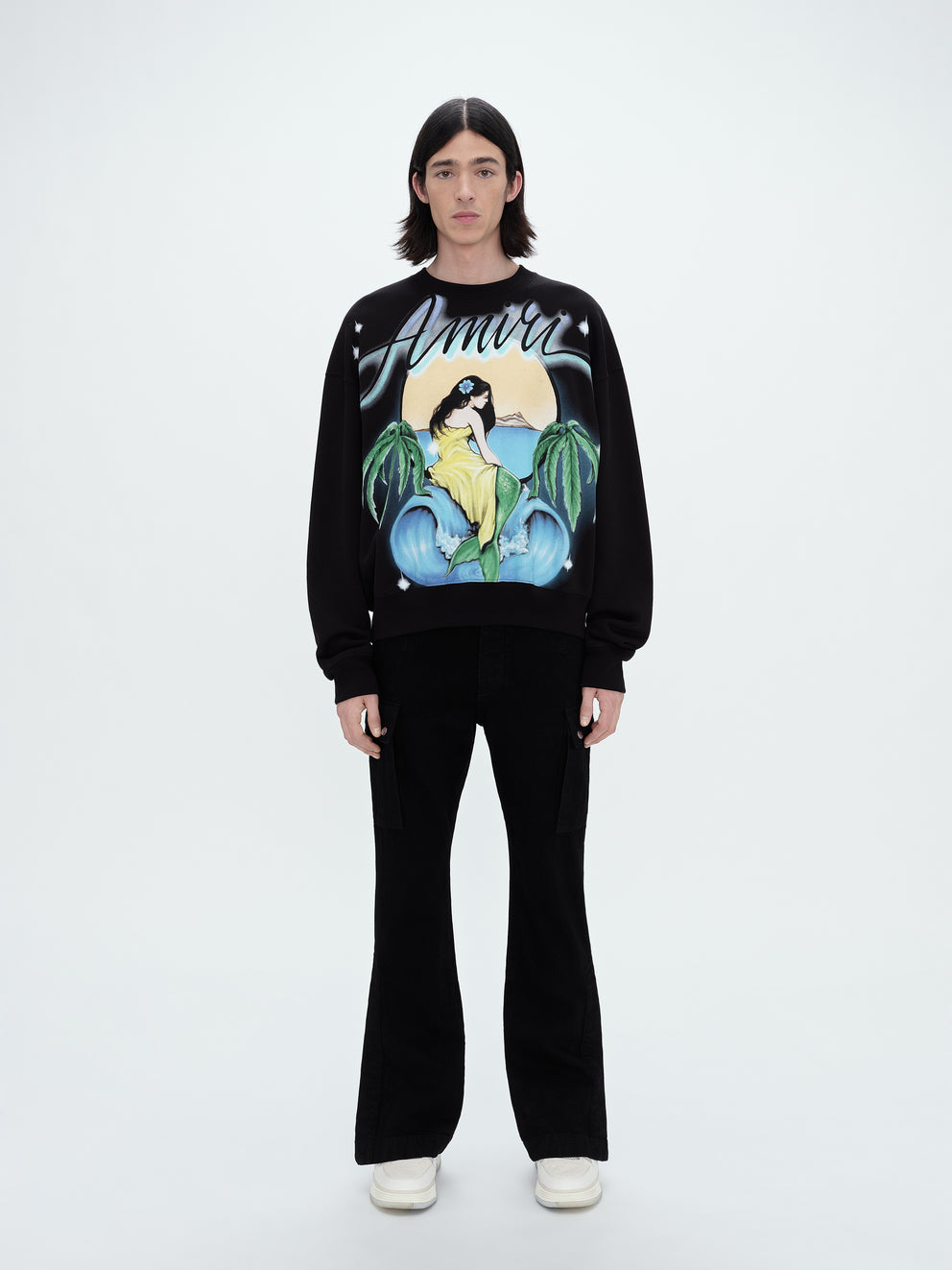 Black Amiri MERMAID CREWNECK | 247136-XHY