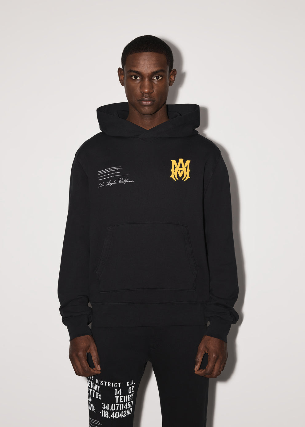 Black Amiri MILITARY SPECS STENCIL HOODIE | 125679-ILF