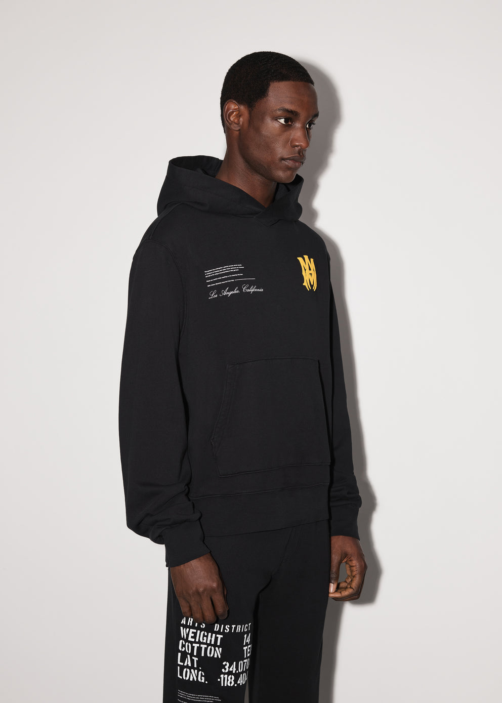 Black Amiri MILITARY SPECS STENCIL HOODIE | 125679-ILF