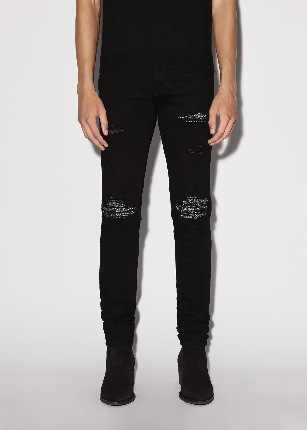 Black Amiri MX1 BANDANA JEAN | 305796-AMU