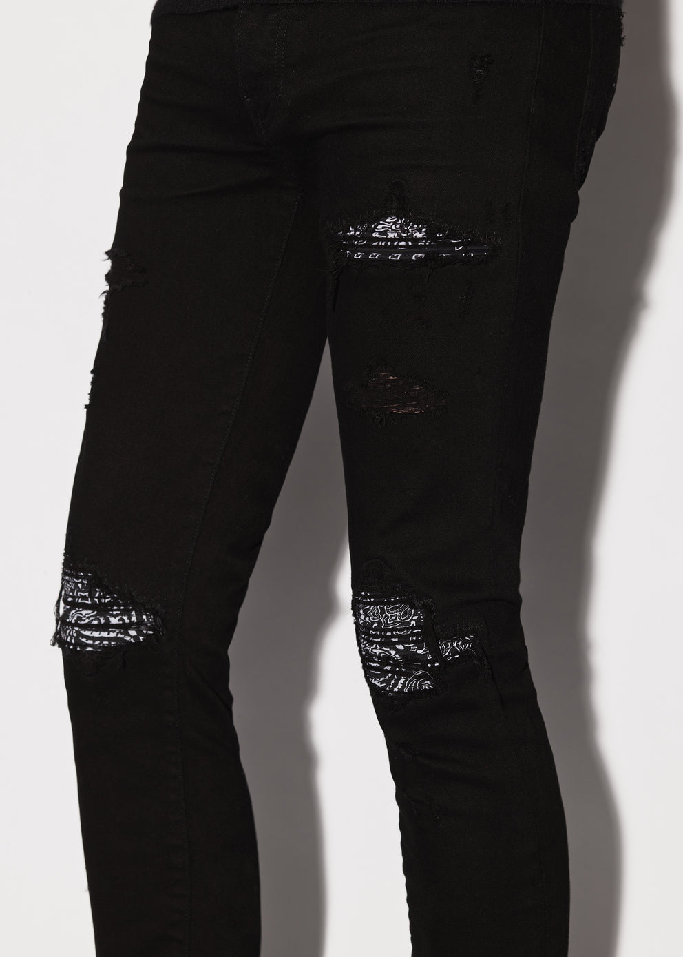 Black Amiri MX1 BANDANA JEAN | 305796-AMU