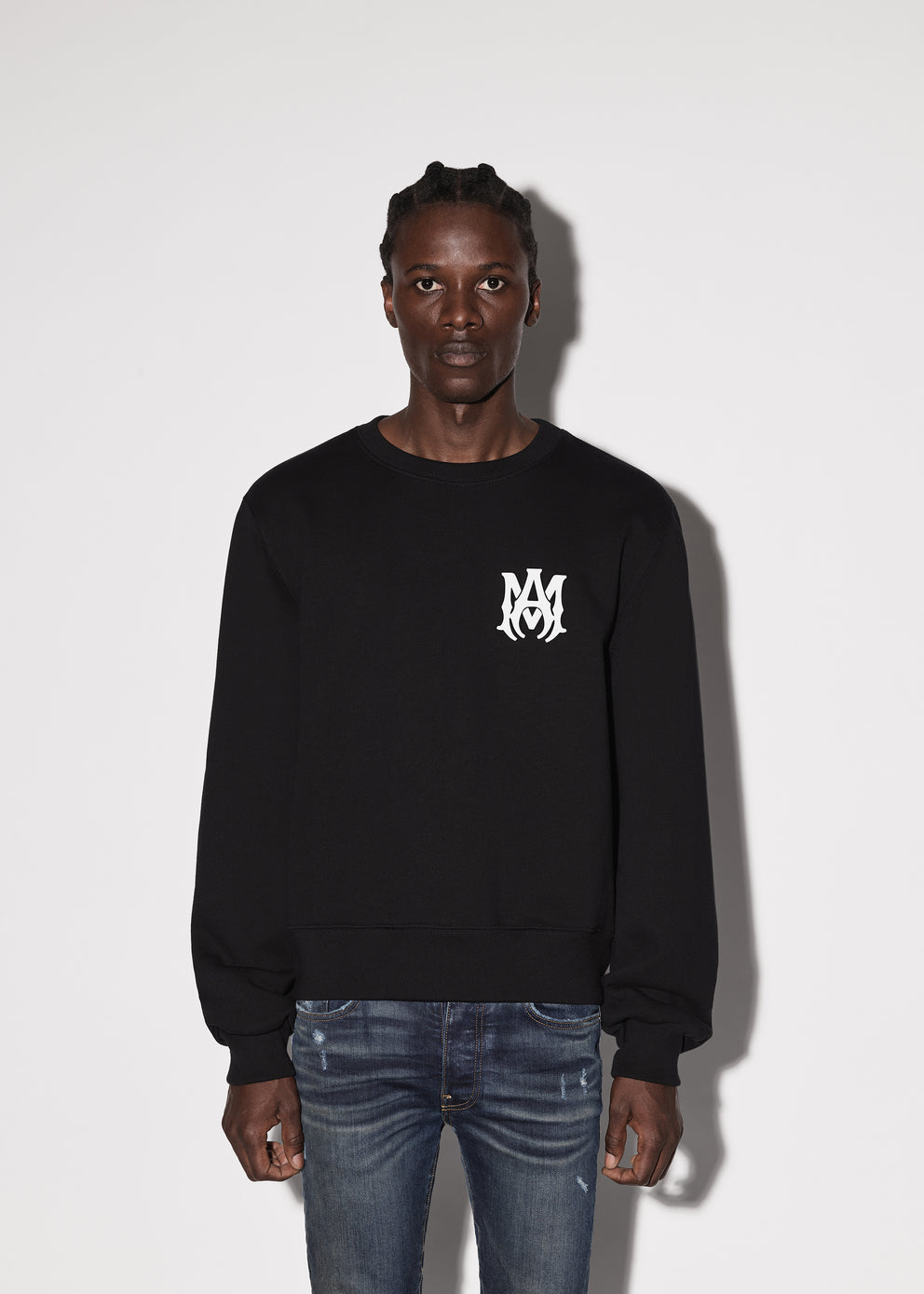 Black Amiri M.A. CORE LOGO CREWNECK | 048751-LGB