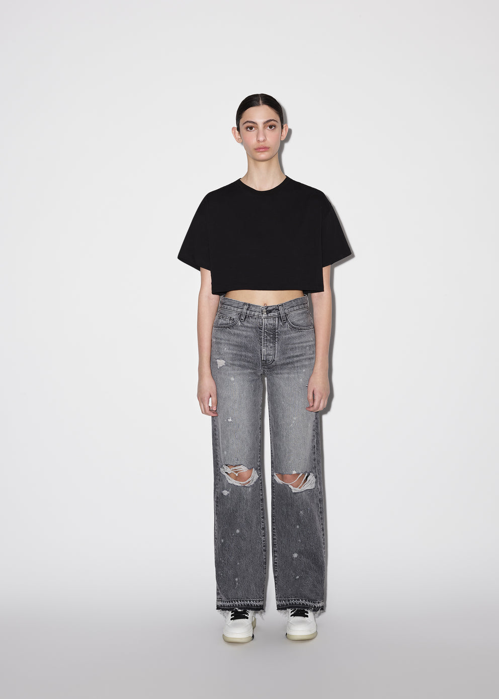 Black Amiri M.A CROPPED TEE | 460528-WVL