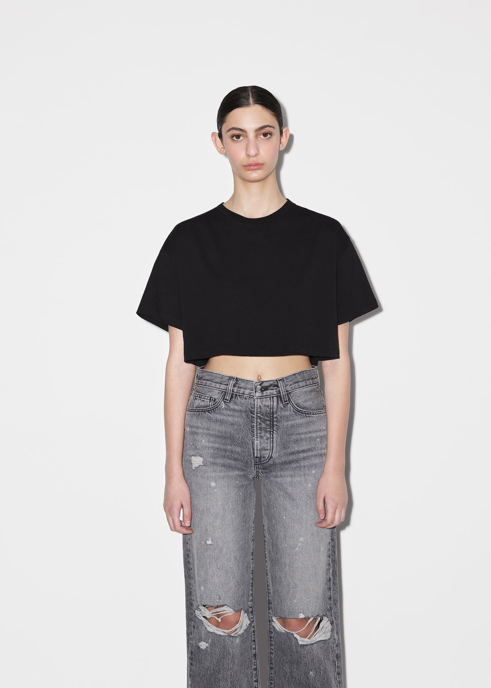 Black Amiri M.A CROPPED TEE | 460528-WVL