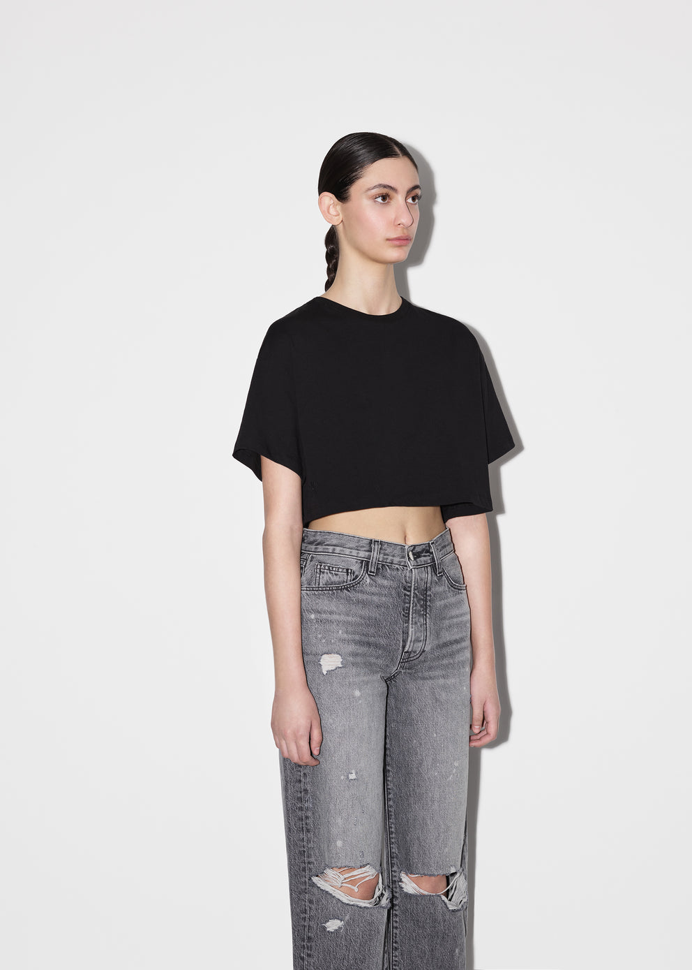 Black Amiri M.A CROPPED TEE | 460528-WVL