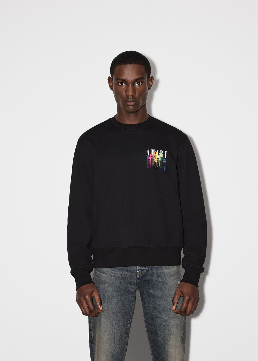 Black Amiri M.A. DRIP COLLAGE CREWNECK | 249170-GTM