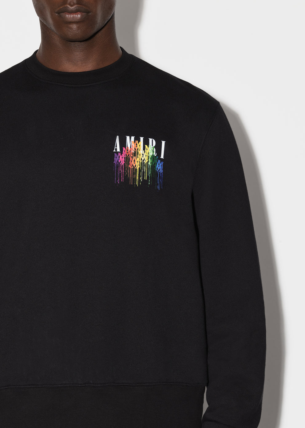 Black Amiri M.A. DRIP COLLAGE CREWNECK | 249170-GTM