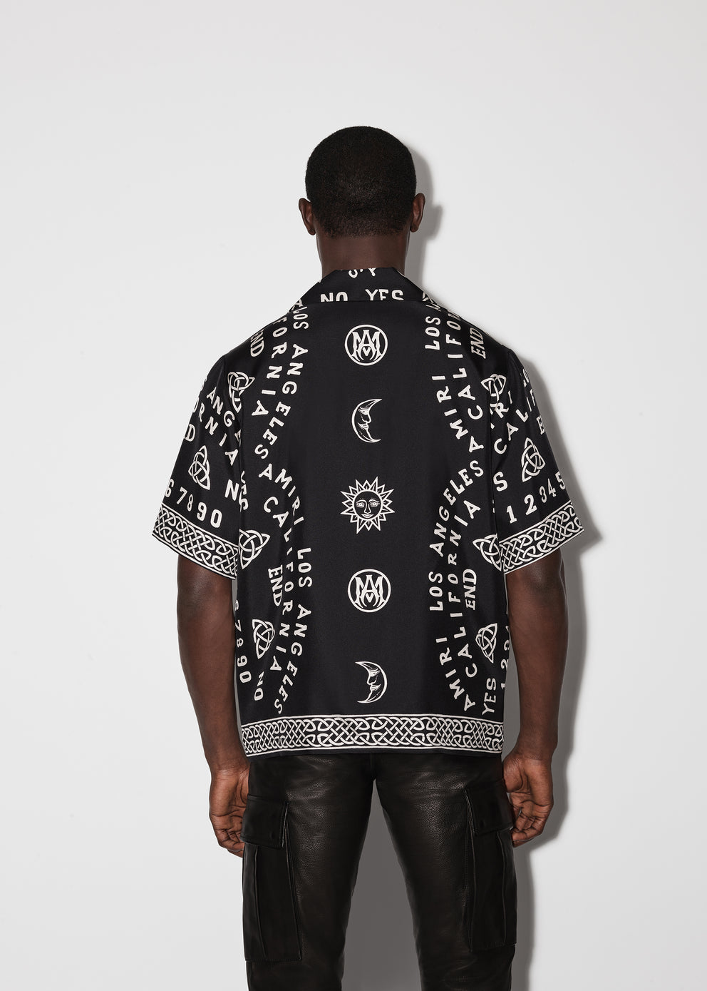 Black Amiri OUIJA BOARD BOWLING SHIRT | 076154-OVL