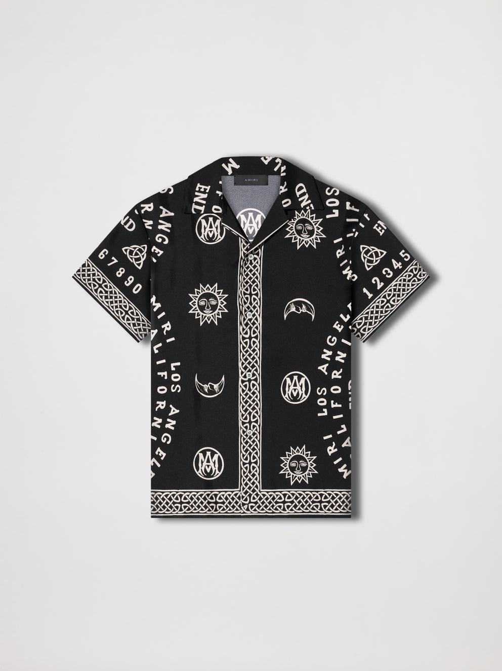 Black Amiri OUIJA BOARD BOWLING SHIRT | 076154-OVL