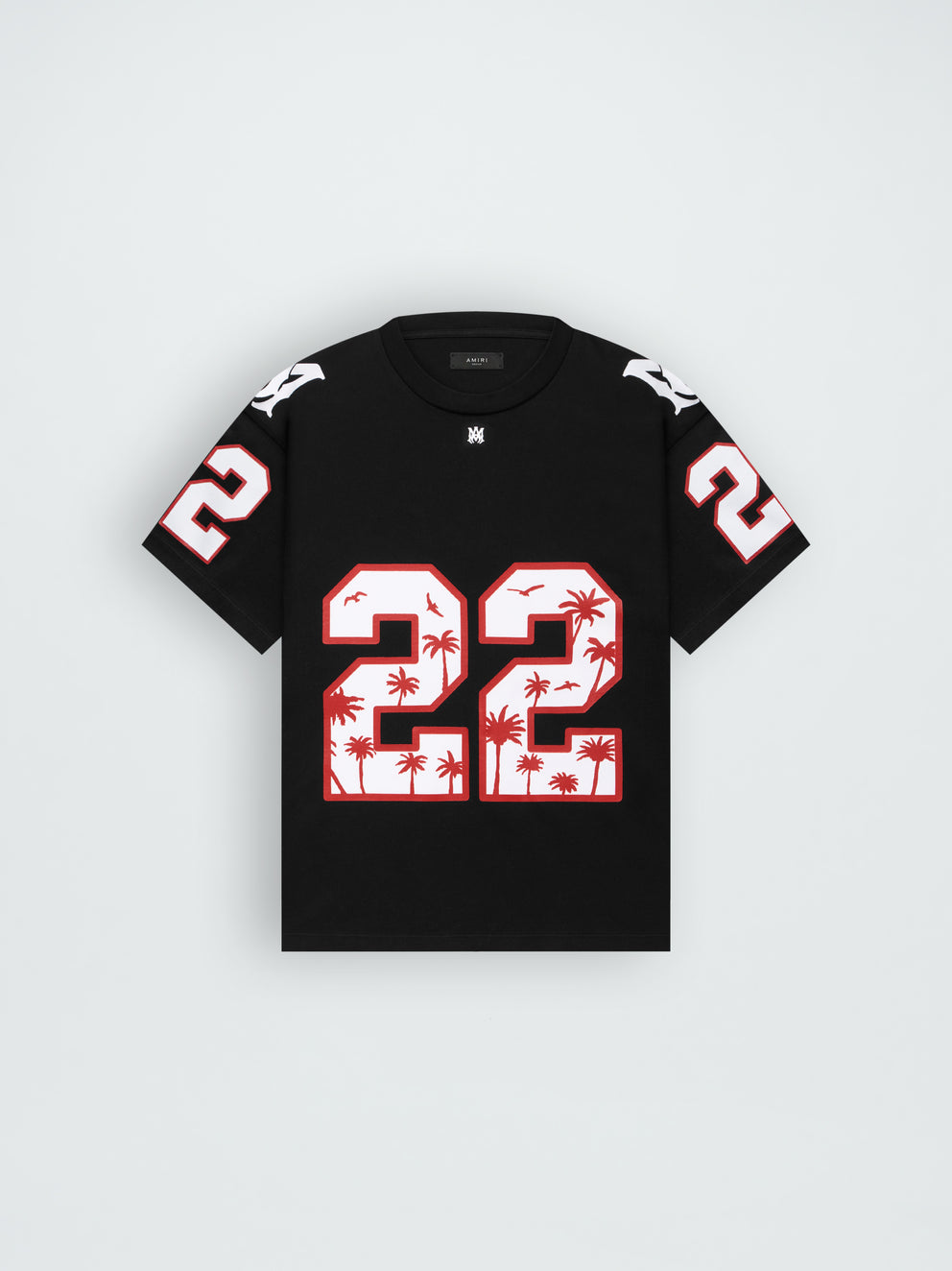 Black Amiri OVERSIZED 22 FOOTBALL TEE | 079286-RTJ