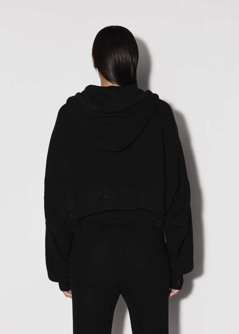 Black Amiri OVERSIZED RIB HOODIE | 135286-MCX