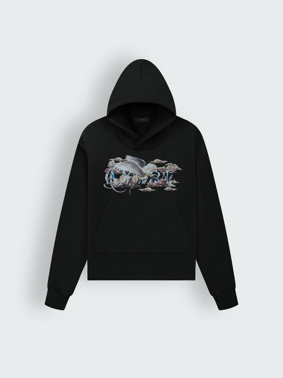 Black Amiri PEGASUS SCRIPT HOODIE | 914657-FCB