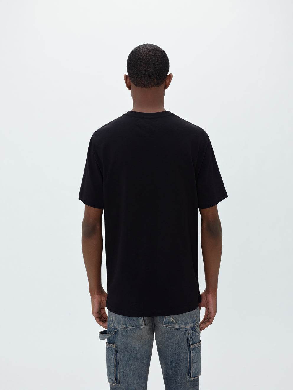 Black Amiri PEGASUS SCRIPT LOGO TEE | 136945-HRE