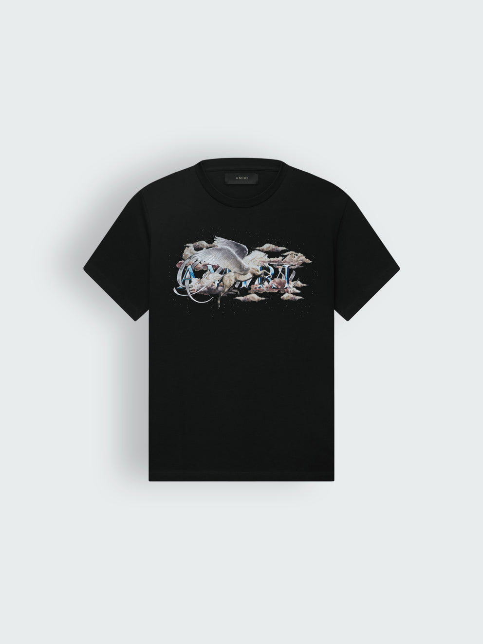 Black Amiri PEGASUS SCRIPT LOGO TEE | 136945-HRE