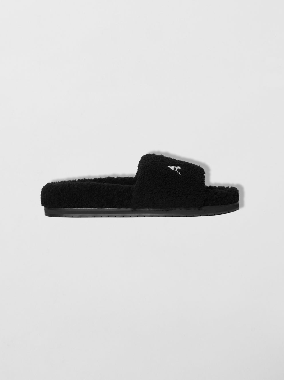 Black Amiri SHEARLING LUX SLIPPER | 096315-BJP