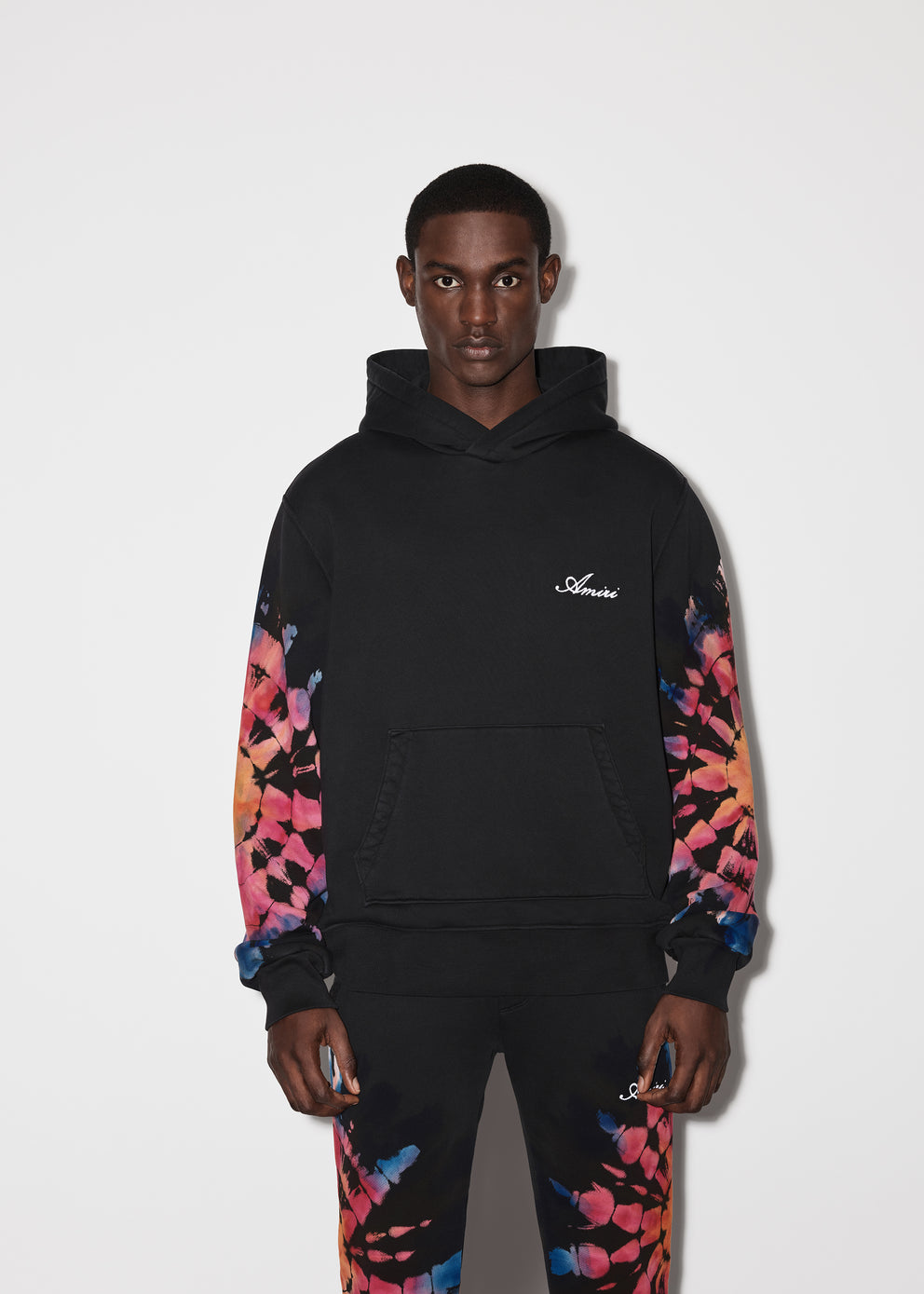 Black Amiri SPOT TIE-DYE HOODIE | 859436-XRV