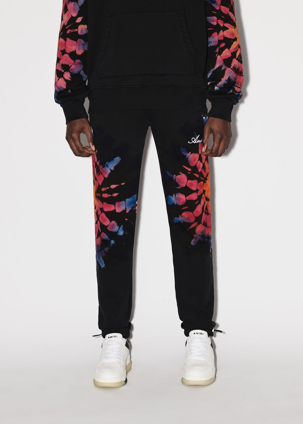 Black Amiri SPOT TIE-DYE SWEATPANTS | 497051-UQB