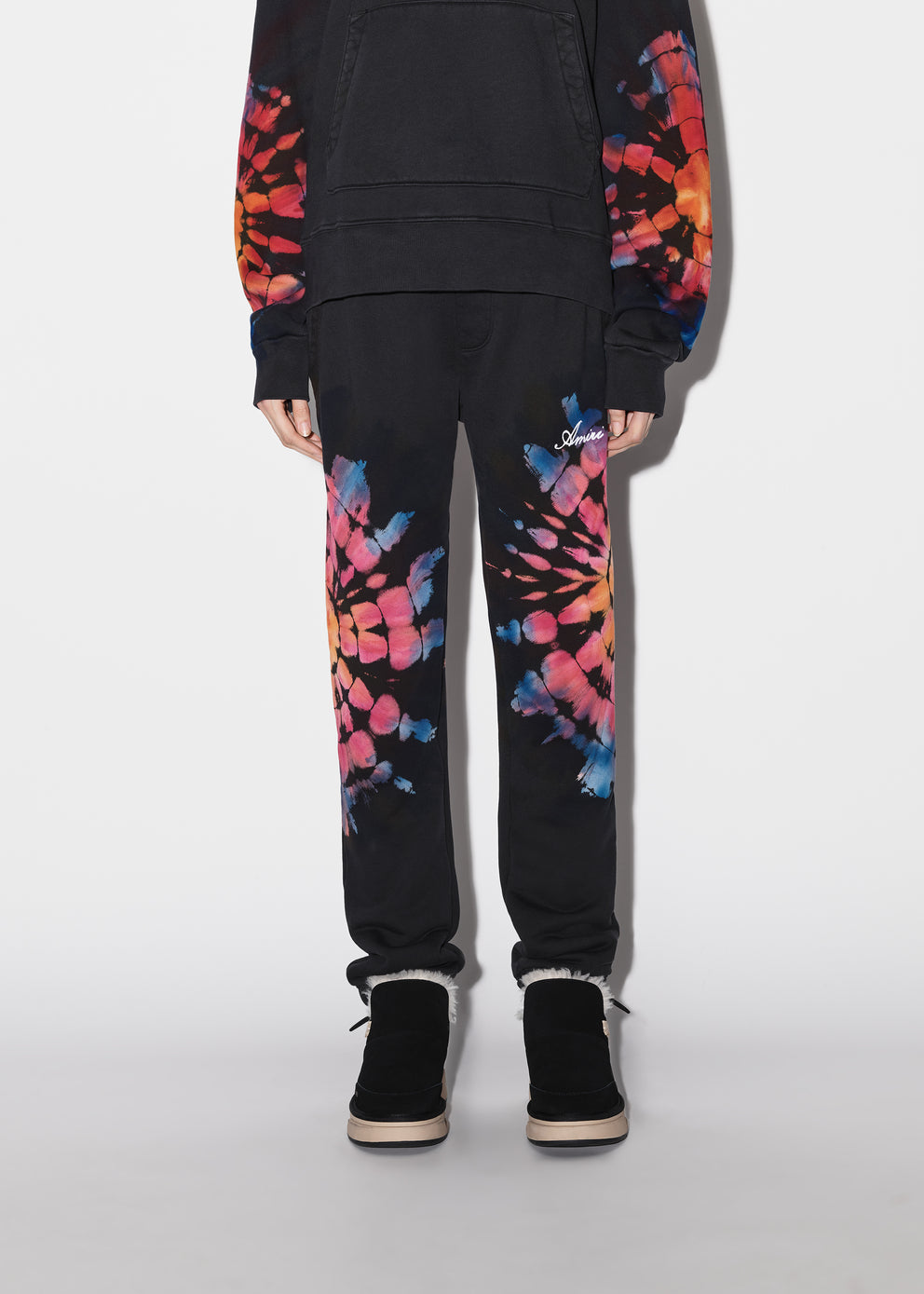 Black Amiri SPOT TIE DYE SWEATPANT | 289650-SZW