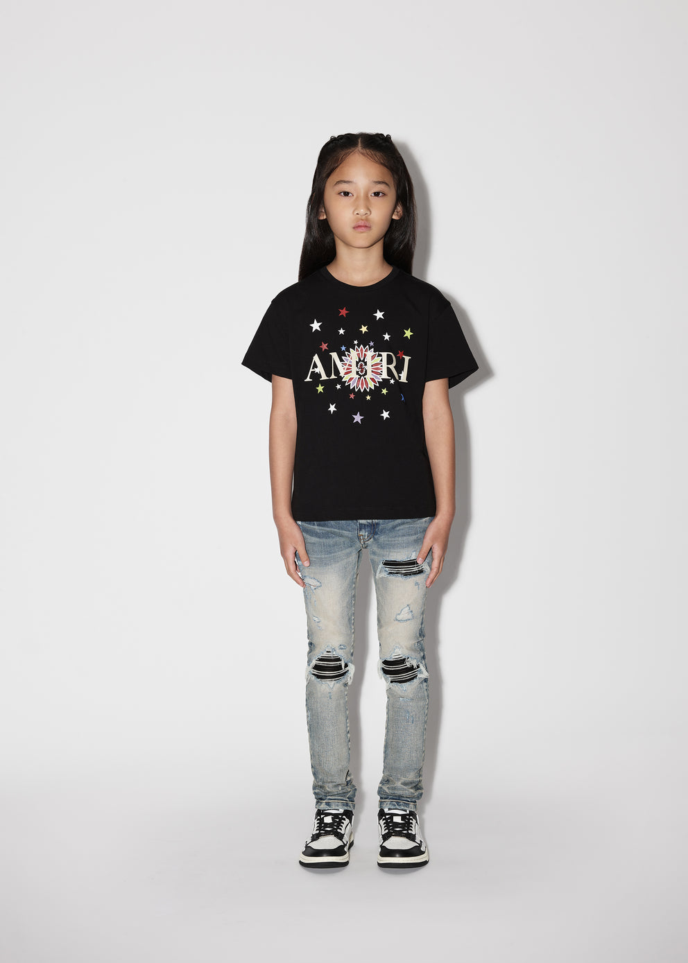 Black Amiri STARS GRAPHIC TEE | 629380-HYN