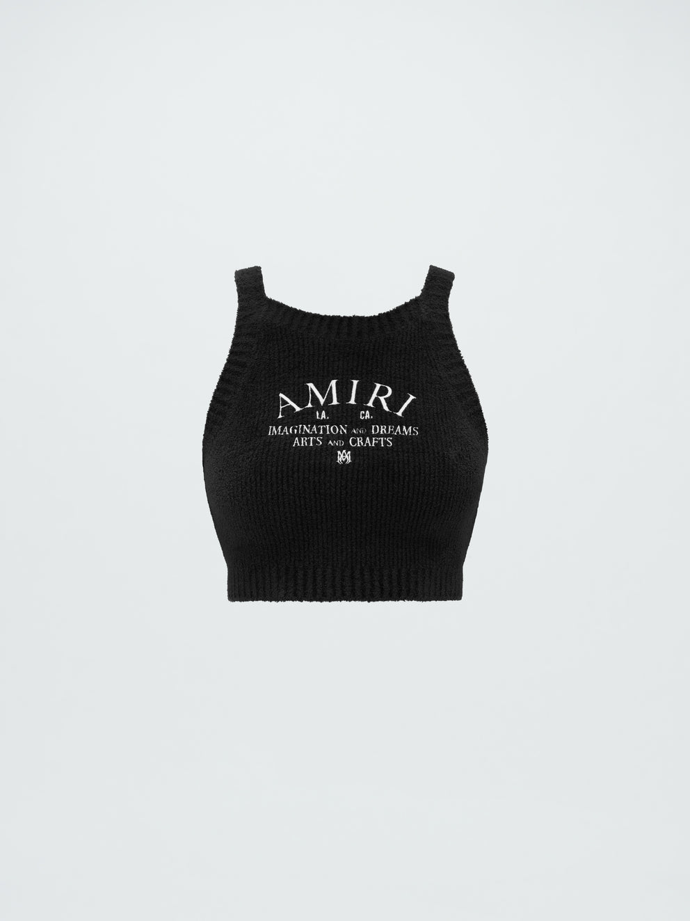 Black Amiri SWEATER KNIT CROP TOP | 548310-BHY