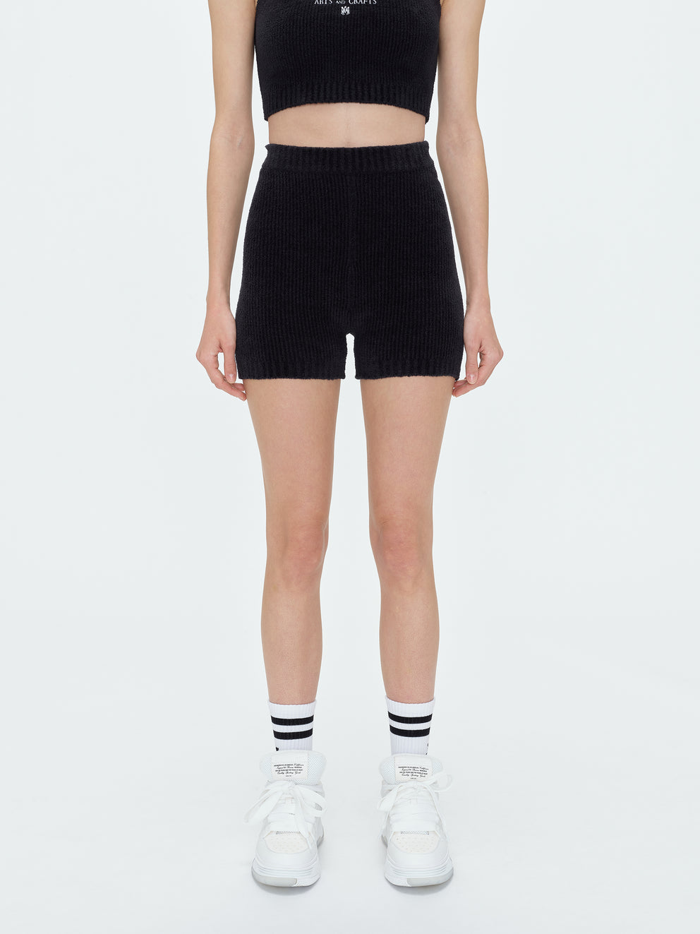 Black Amiri SWEATER KNIT SHORTS | 053496-OZF