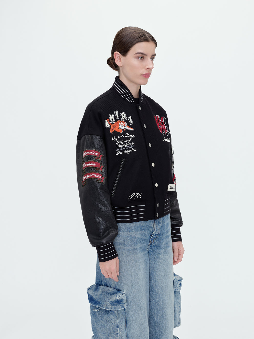 Black Amiri TIGER VARSITY JACKET | 961758-MJR