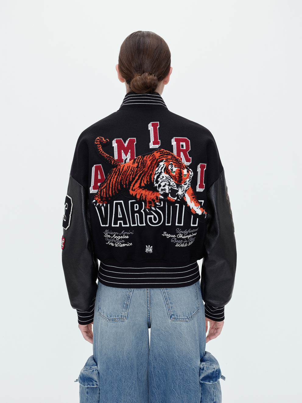 Black Amiri TIGER VARSITY JACKET | 961758-MJR