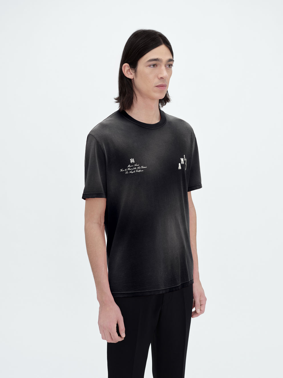 Black Amiri VINTAGE COLLEGIATE TEE | 982431-PHW