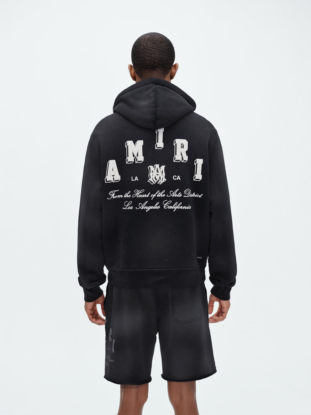 Black Amiri VINTAGE COLLEGIATE ZIP HOODIE | 156273-LYC