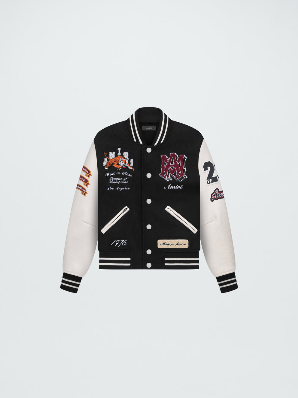 Black Amiri VINTAGE PATCH VARSITY BOMBER | 950246-LMN