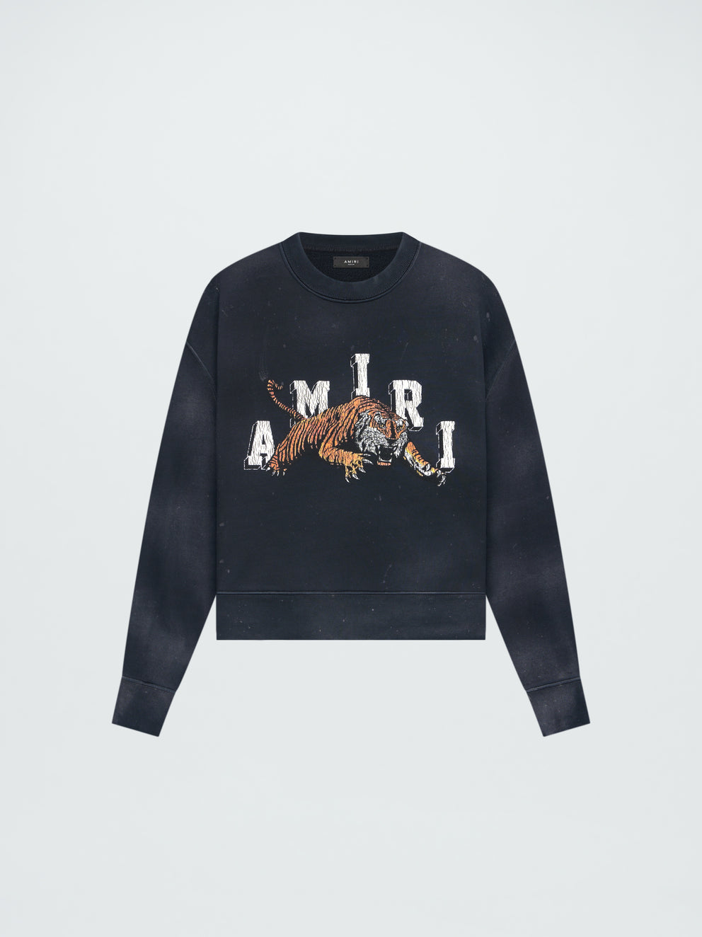 Black Amiri VINTAGE TIGER CREWNECK | 594613-RZN