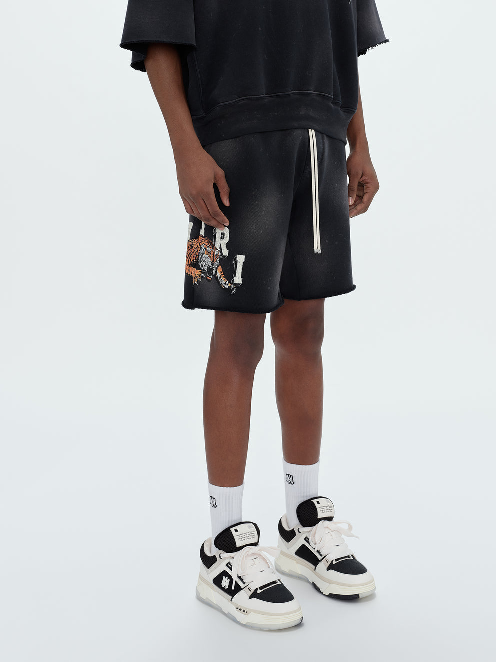 Black Amiri VINTAGE TIGER SWEATSHORT | 294016-UNV