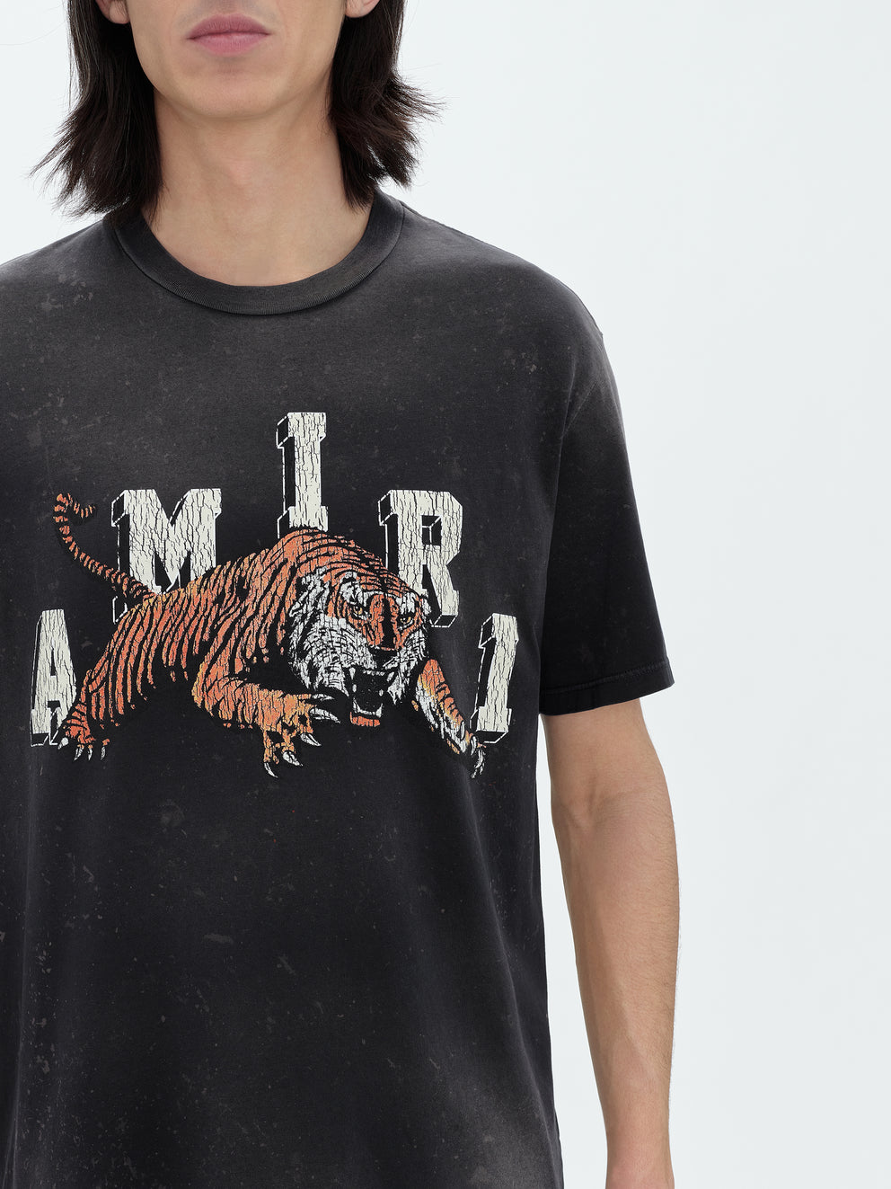 Black Amiri VINTAGE TIGER TEE | 760839-CPO