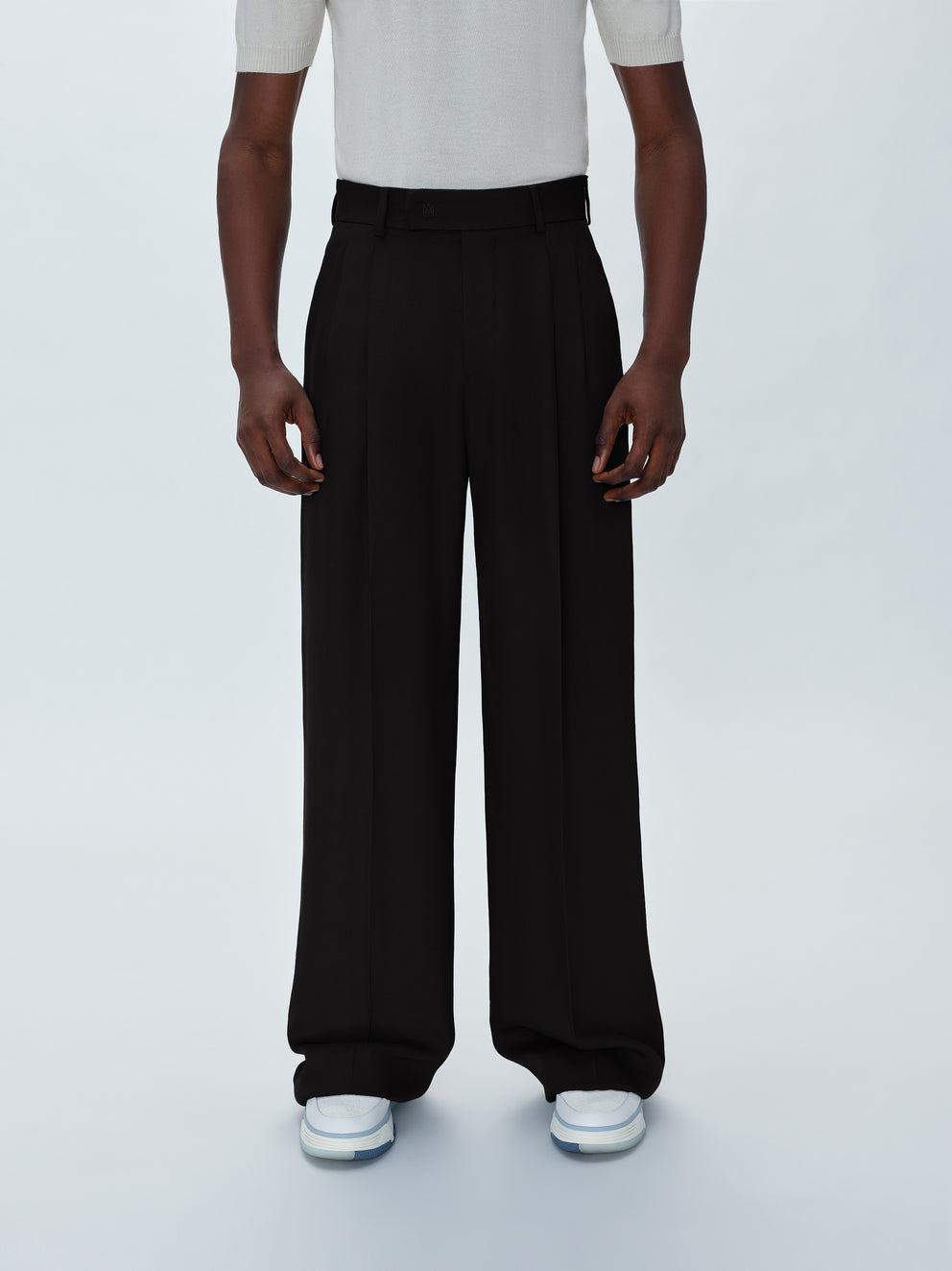 Black Amiri VISCOSE DOUBLE PLEATED TROUSERS | 591082-VSN