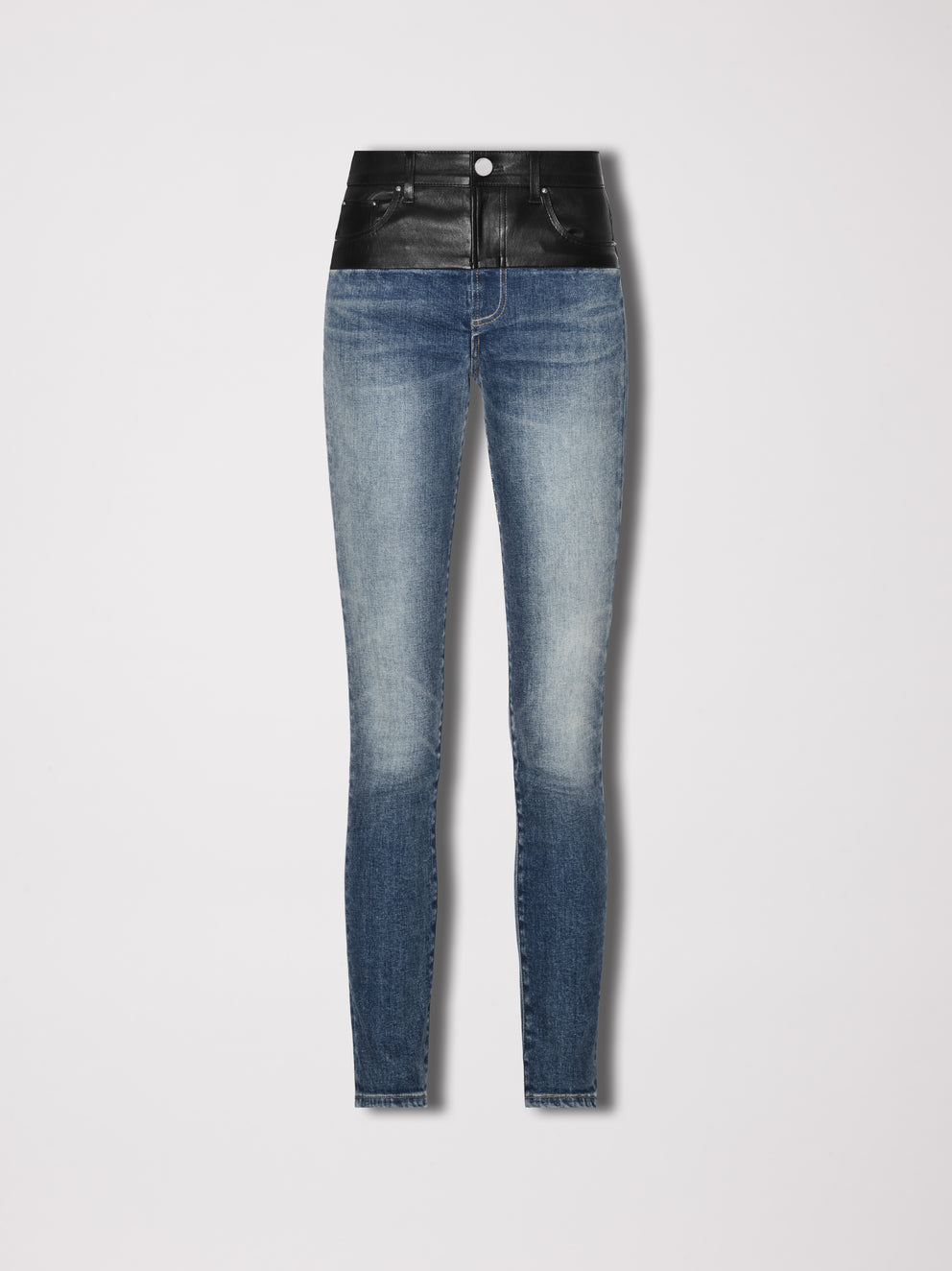 Black / Classic Deep Indigo Amiri HYBRID SKINNY W/ LEATHER | 291734-LQS