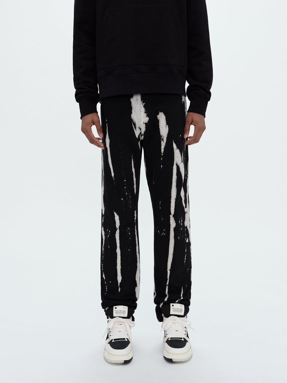 Black Od Amiri CRYSTAL EMBL. BLEACH STRAIGHT | 376091-YQW