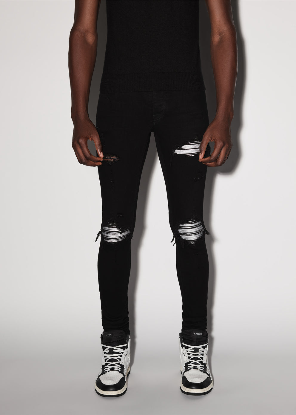 Black / Silver Amiri MX1 JEAN | 835901-NUR