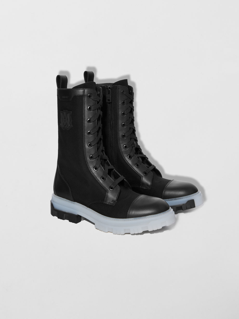 Black / Transparent Amiri MILITARY COMBAT BOOT | 821967-DBP