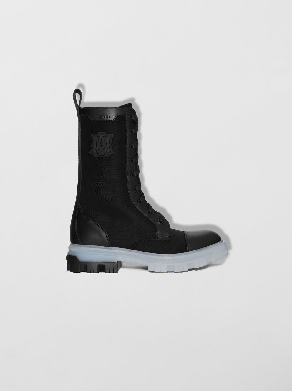 Black / Transparent Amiri MILITARY COMBAT BOOT | 821967-DBP