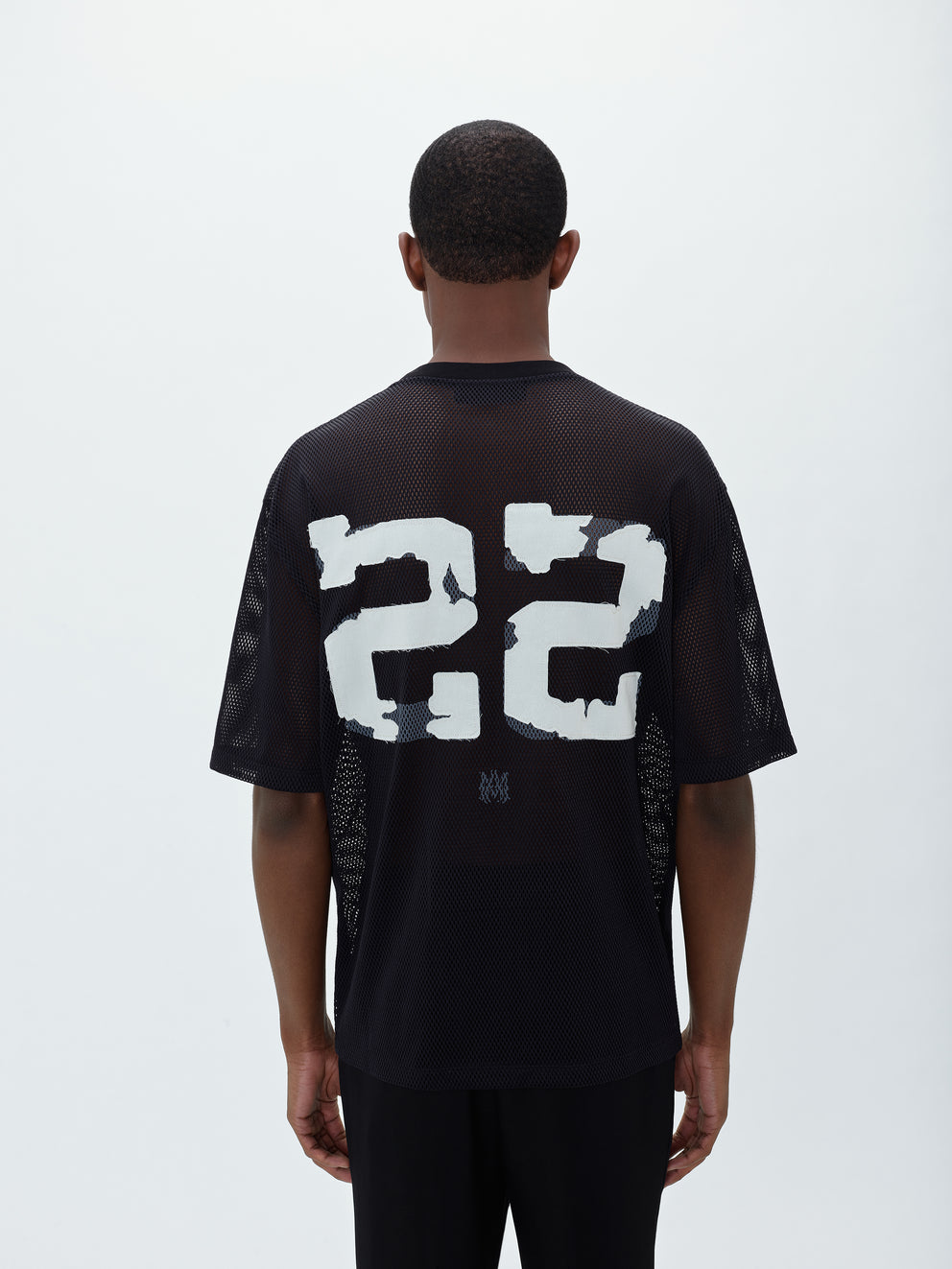 Black / White Amiri 22 MESH TEE | 583614-GYF