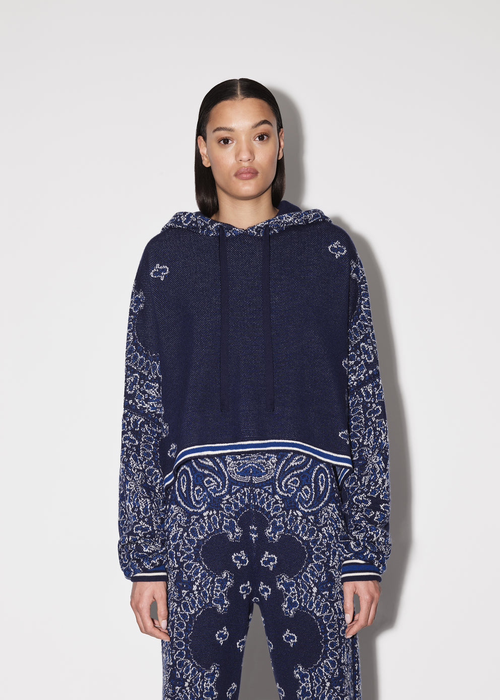 Blue Amiri BANDANA OVERSIZED HOODIE | 024513-WZG