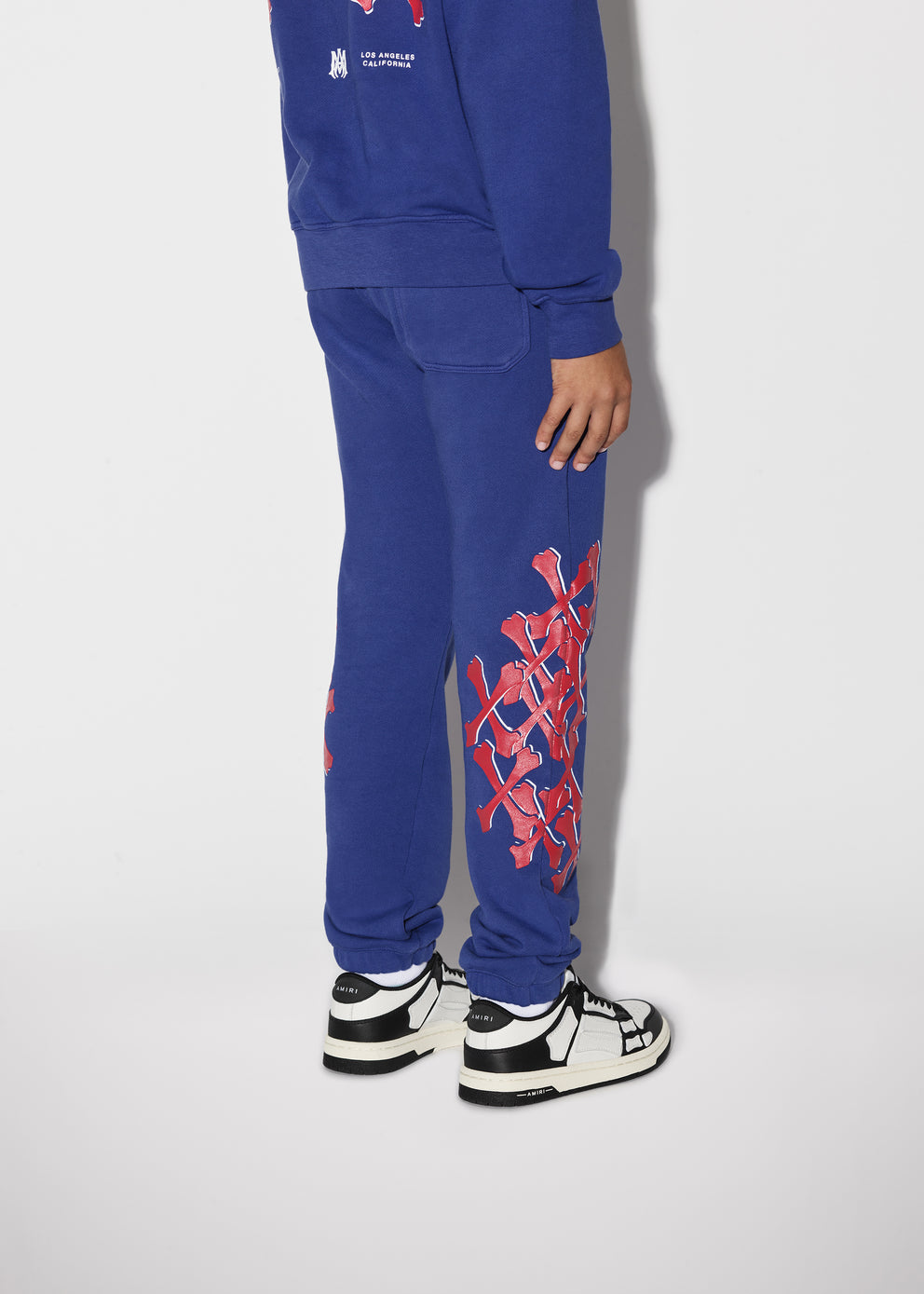 Blue Amiri BONES GRAPHIC SWEATPANTS | 621708-OUM